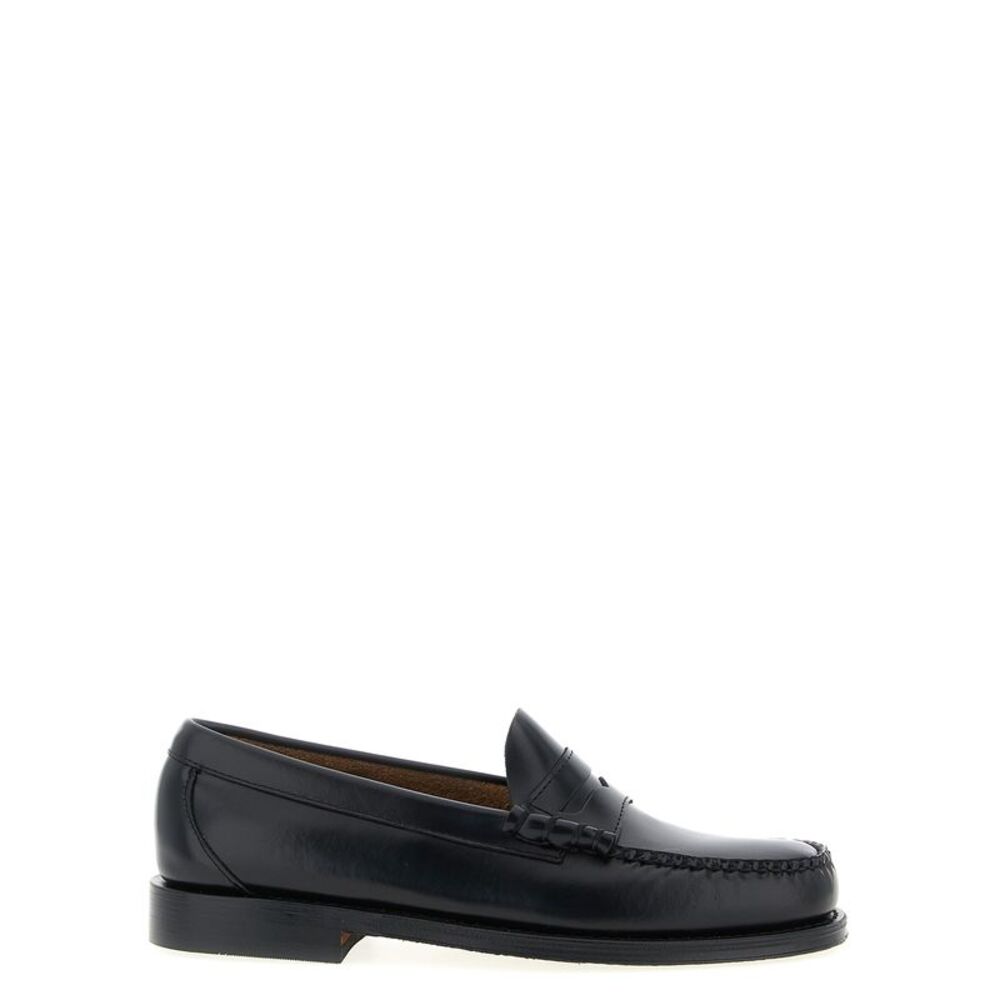 G.H. BASS Black Cowhide Slip-On Men's Loafers